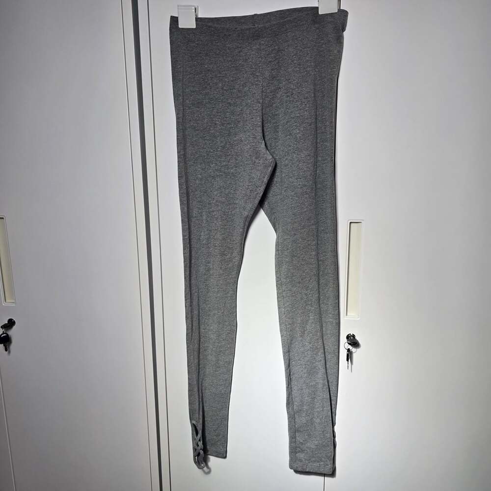 Old Navy Leggings Grey Lattice Ankle Cutout
